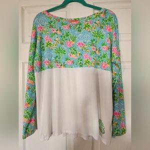 Lilly Pulitzer Disney Finn Long sleeve T-shirt top Size Large Smoke free home